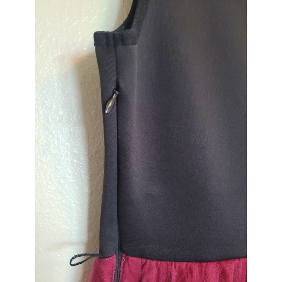 Girls Dress Burgundy & Black‎ with Butterflies Size 10 - Picture 5 of 7